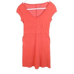 4/$25 TOAD & CO Size XS Tencel Cotton Coral Flexcel Cap Sleeve Knit Dress